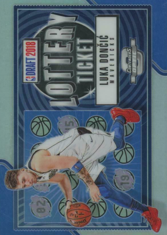 Luka Doncic 2018 Contenders Optic #3 Lottery Ticket Price Guide 