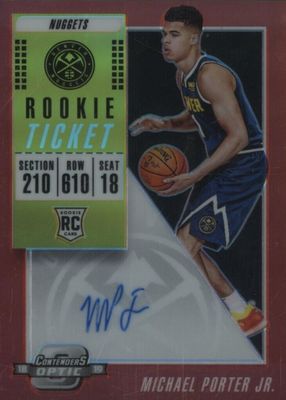 2018 Contenders Optic #120 Rookie Ticket Auto - Red /149 (Shoe Visible)