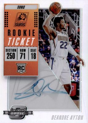 2018 Contenders Optic #111 Rookie Ticket Auto (One Hand on Ball)