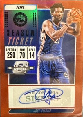 2018 Contenders Optic #VT-JEM Veteran Season Ticket Autographs