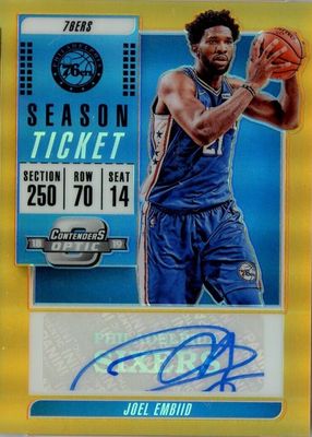 2018 Contenders Optic #VT-JEM Veteran Season Ticket Autographs - Orange /25