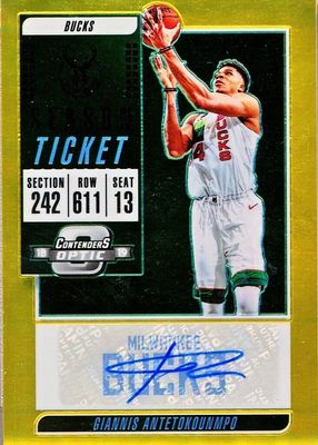 2018 Contenders Optic #VT-GAN Veteran Season Ticket Autographs - Gold /10