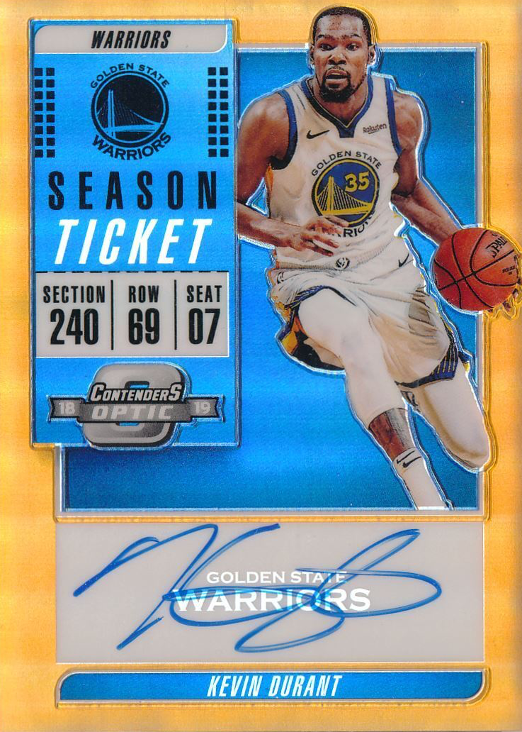 Kevin Durant 2018 Contenders Optic #VT-KDR Veteran Season Ticket