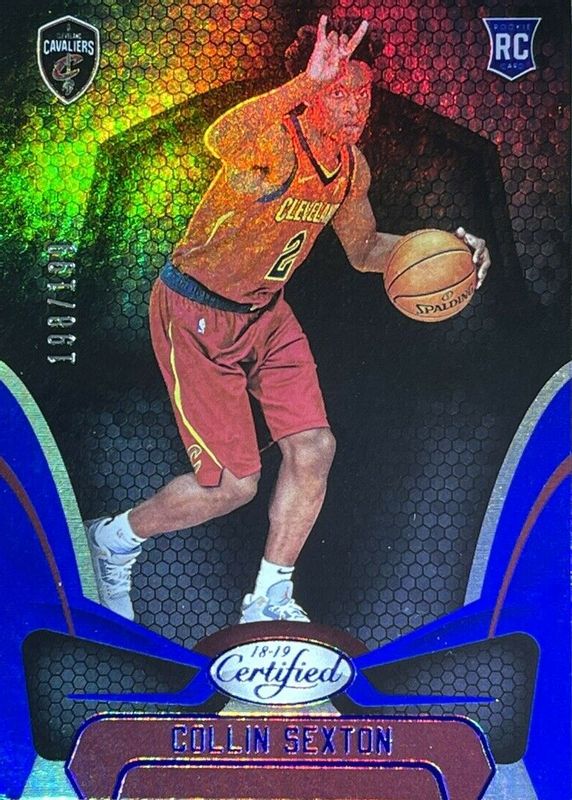 Collin Sexton 2018 Certified #158 Mirror Blue /199 Rookie SGC 9.5