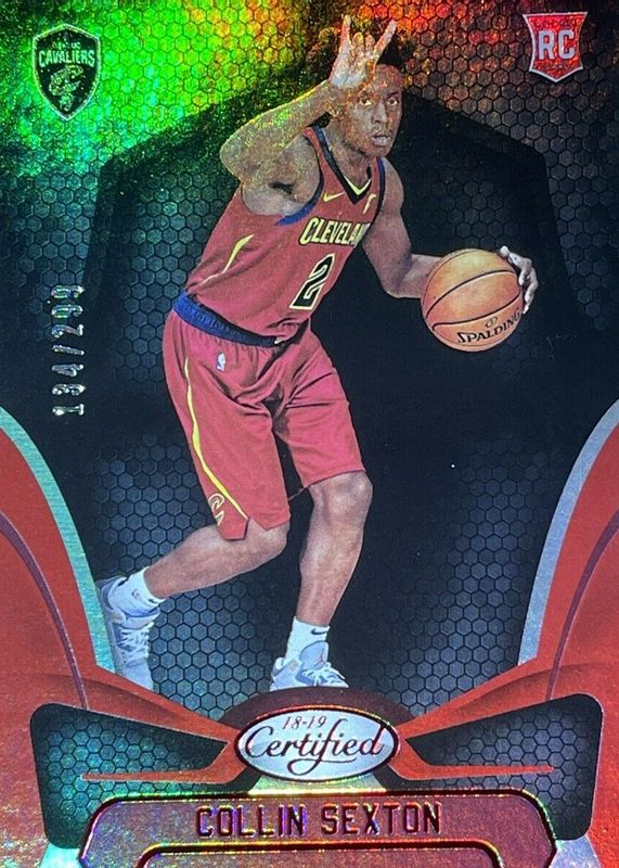 Collin Sexton 2018 Certified #158 Mirror Red /299 Rookie SGC 10