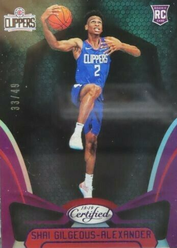 Shai Gilgeous-Alexander 2018 Certified #161 Mirror Purple