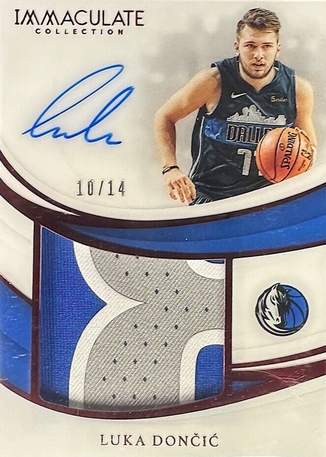 Luka Doncic 2018 Immaculate #PP-LDC Premium Patch Autographs - Red