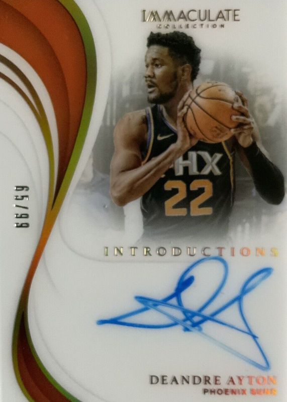 Deandre Ayton 2018 Immaculate #INT-DAY Immaculate Introductions Autographs (/99) Rookie PSA 10