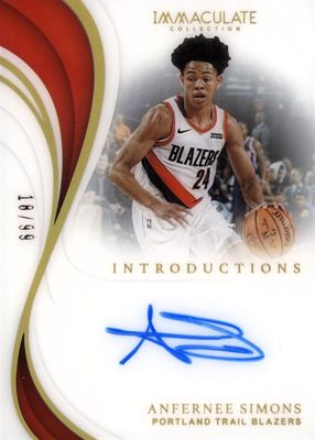 2018 Immaculate #INT-ASM Immaculate Introductions Autographs (/99)