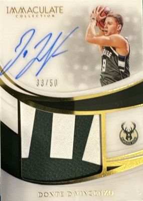 2018 Immaculate #PP-DDV Premium Patch Autographs (/50)