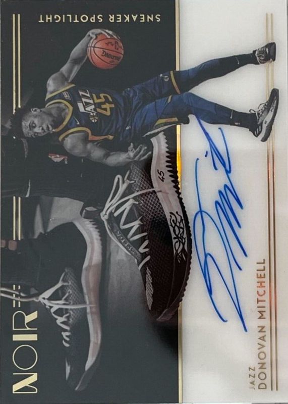 Donovan Mitchell 2018 Noir #SNS-DM Sneaker Spotlight Autographs /99 RAW