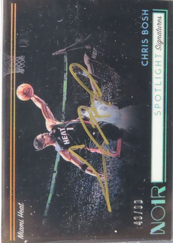 Chris Bosh 2018 Noir Spotlight Signatures /99 RAW