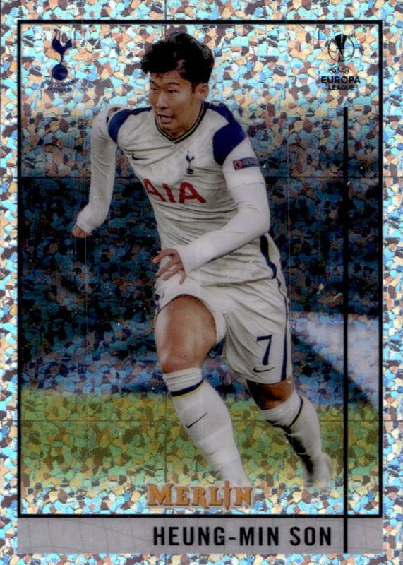 Heung-Min Son 2020 Topps Merlin Chrome UEFA Champions League #44 Speckle Refractor /150 PSA 10