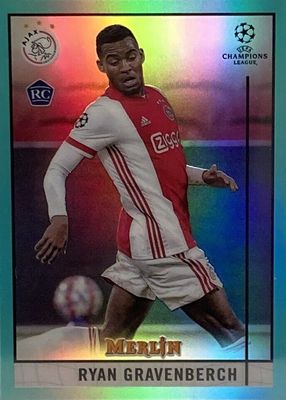 2020 Topps Merlin Chrome UEFA Champions League #57 Aqua Refractor /199