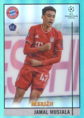2020 Topps Merlin Chrome UEFA Champions League #73 Aqua Refractor /199