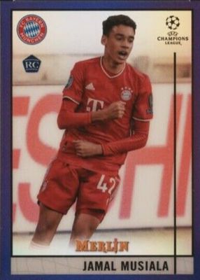 2020 Topps Merlin Chrome UEFA Champions League #73 Purple Refractor /299