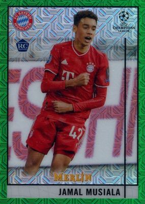 2020 Topps Merlin Chrome UEFA Champions League #73 Green Mojo Refractor /99