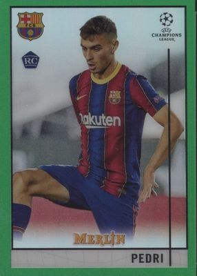 2020 Topps Merlin Chrome UEFA Champions League #89 Green Refractor /99