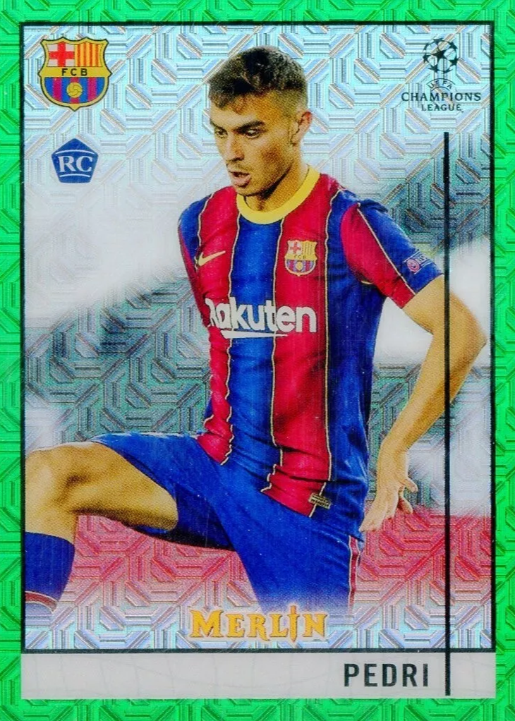 Pedri 2020 Topps Merlin Chrome UEFA Champions League #89