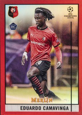 2020 Topps Merlin Chrome UEFA Champions League #20 Red Refractor /10