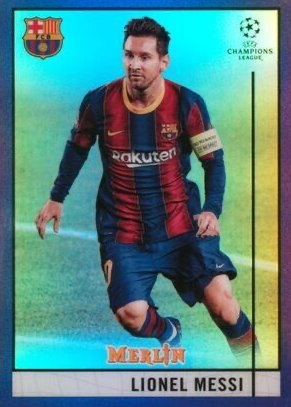 Lionel Messi 2020 Topps Merlin Chrome UEFA Champions League