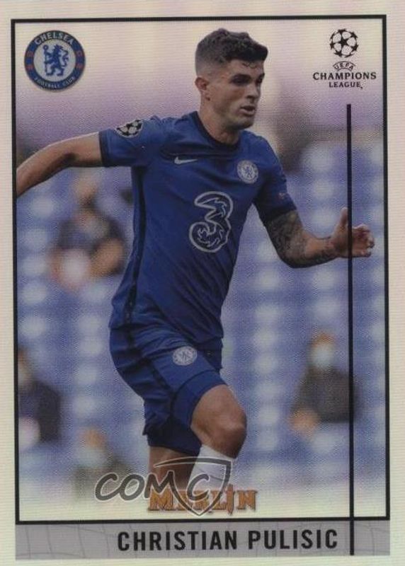 Christian Pulisic 2020 Topps Merlin Chrome UEFA Champions League #21 Refractor SGC 9.5