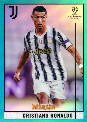 2020 Topps Merlin Chrome UEFA Champions League #50 Aqua Refractor /199