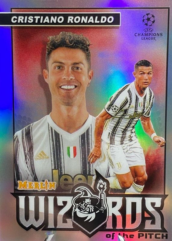 Cristiano Ronaldo 2020 Topps Merlin Chrome UEFA Champions League #W-CR Wizards of the Pitch PSA 10