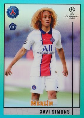 2020 Topps Merlin Chrome UEFA Champions League #87 Aqua Refractor /199