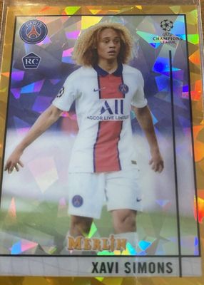 2020 Topps Merlin Chrome UEFA Champions League #87 Gold Atomic Refractor /50