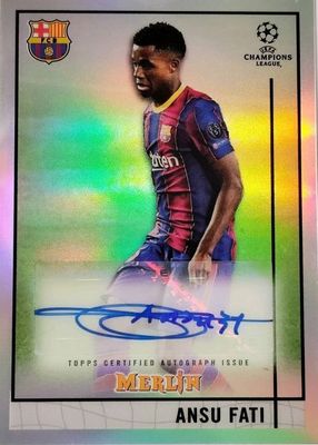 Ansu Fati 2021 Topps Chrome UEFA Champions League #CA-AF