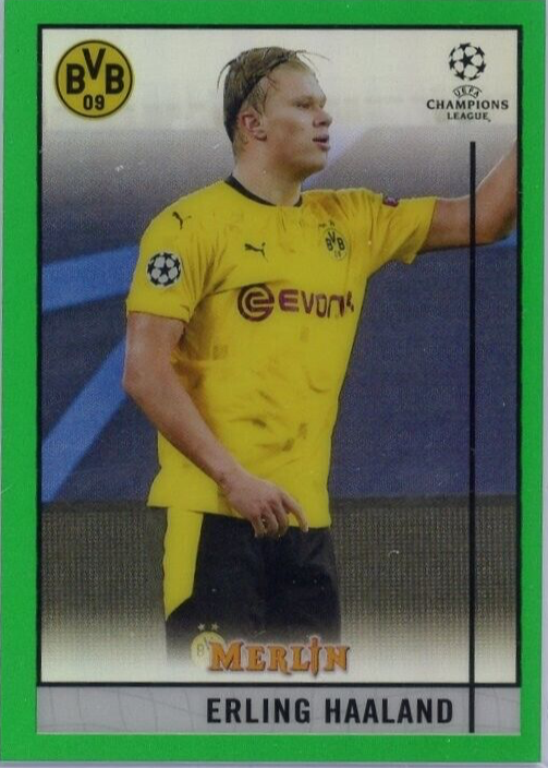 Erling Haaland 2020 Topps Merlin Chrome UEFA Champions League #65