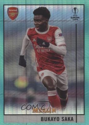 2020 Topps Merlin Chrome UEFA Champions League #69 Aqua Prism Refractor