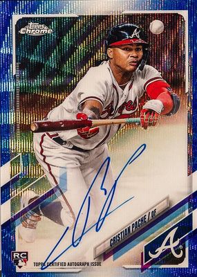 2021 Topps Chrome #RA-CP Rookie Auto - Blue Wave Refractor /150