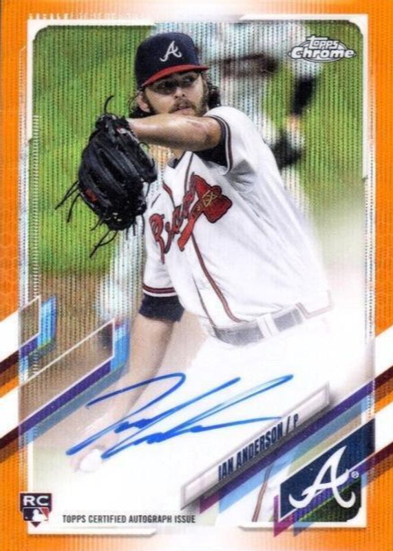 2021 Topps Chrome #RA-IA Rookie Auto - Orange Wave Refractor /25