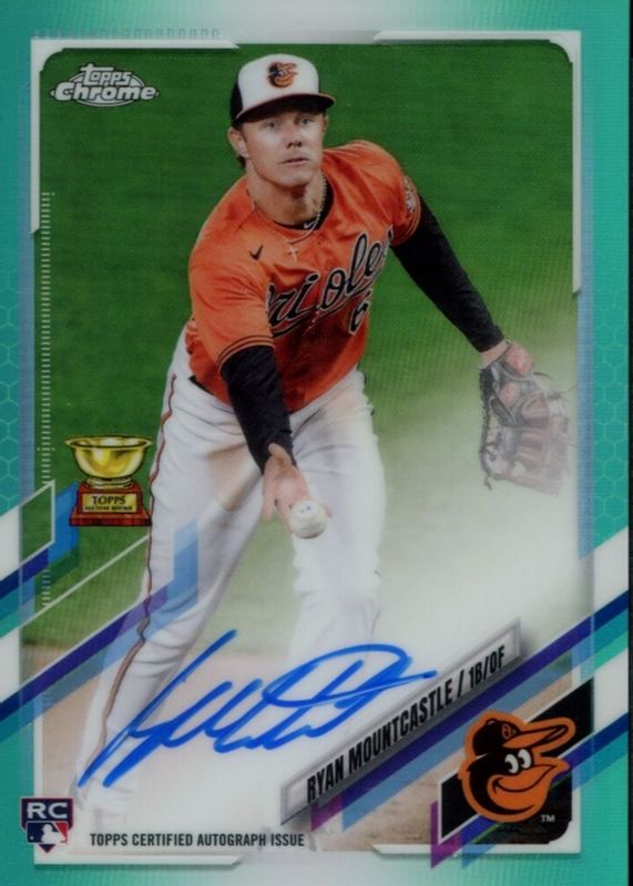 2021 Topps Chrome #RA-RM Rookie Auto - Aqua Refractor /199