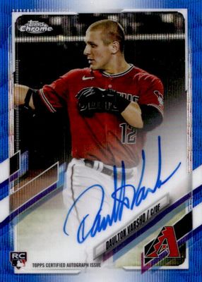 2021 Topps Chrome #RA-DV Rookie Auto - Blue Wave Refractor /150