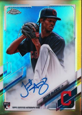 2021 Topps Chrome #RA-TM Rookie Auto - Gold Refractor /50