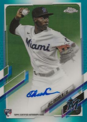 2021 Topps Chrome #RA-JCH Rookie Auto - Aqua Refractor /199