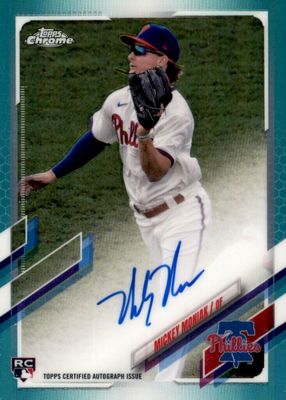 2021 Topps Chrome #RA-MM Rookie Auto - Aqua Refractor /199