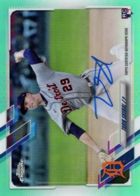 2021 Topps Chrome #RA-TSK Rookie Auto - Aqua Refractor /199