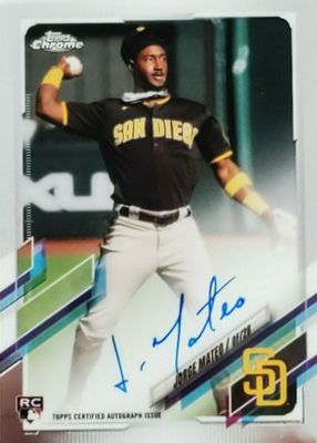 2021 Topps Chrome #RA-JMA Rookie Auto