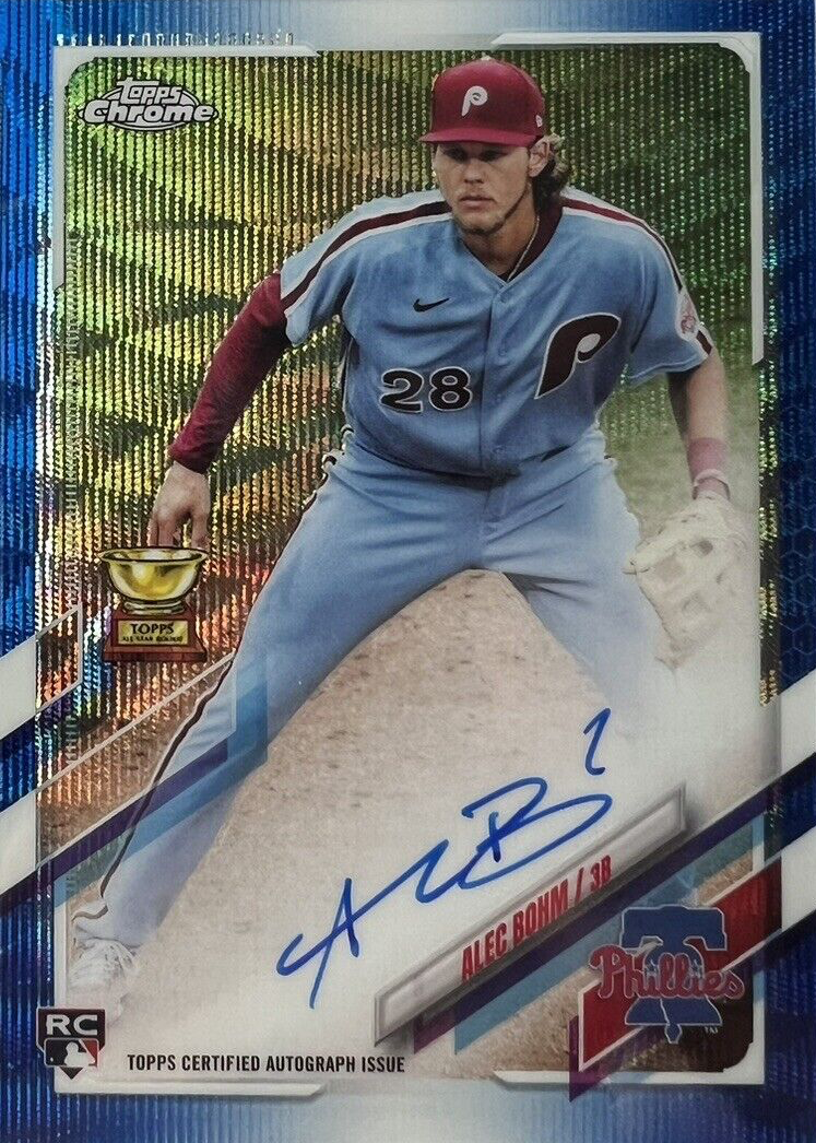 2018 Bowman Alec Bohm RC Auto Purple
