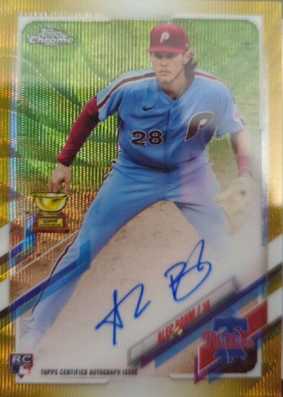 2021 Topps Chrome #RA-AB Rookie Auto - Gold Wave Refractor /50