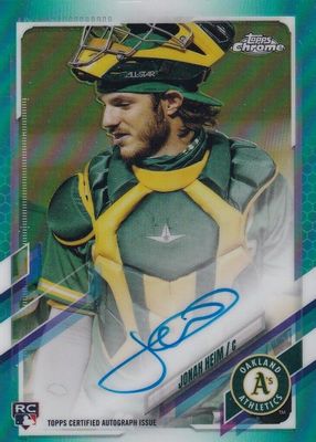 Jonah Heim 2021 Topps Chrome #RA-JH Rookie Auto - Refractor /499 