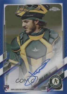 2021 Topps Chrome #RA-JH Rookie Auto - Blue Refractor /150