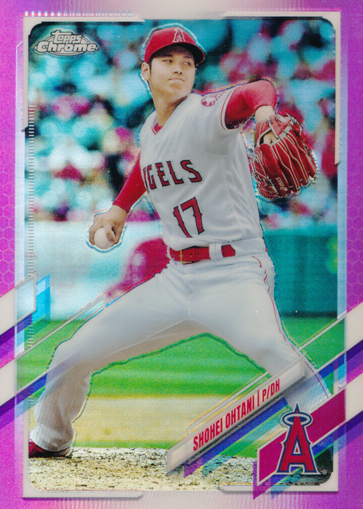 Shohei Ohtani 2021 Topps Chrome #159 Pink Refractor Price Guide