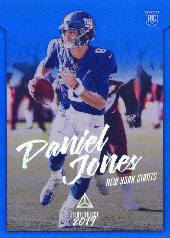 Daniel Jones 2019 Chronicles #203 Luminance Update - Blue /75 Rookie RAW