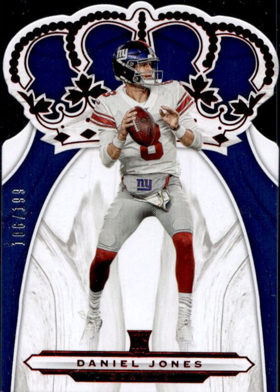 Daniel Jones 2019 Chronicles #CR-3 Crown Royale - Red /199 Rookie RAW