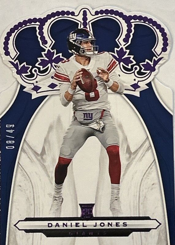 Daniel Jones 2019 Chronicles #CR-3 Crown Royale - Purple /49 Rookie PSA 10